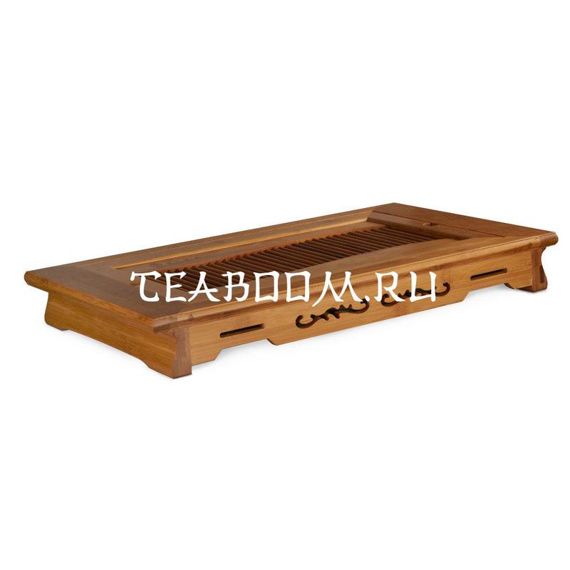 Чайный поднос "Волна" (бамбук) 52х31х6,5 см