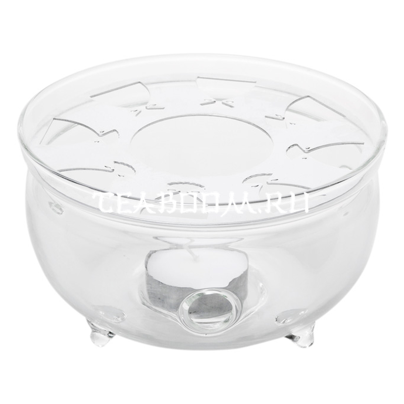 Подставка-подогреватель из жаропрочного стекла "Лилия"