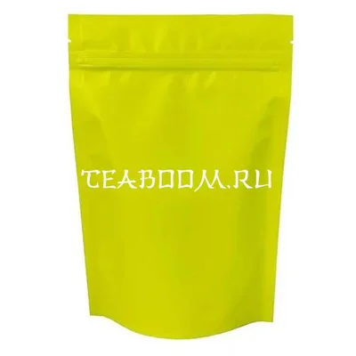 Пакет дой-пак металлизированный салатовый матовый с замком зип-лок П389