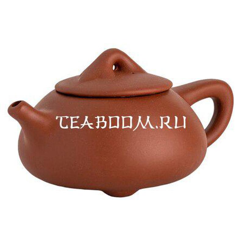 Чайник из глины "Тихий час" коричневый, 170 мл