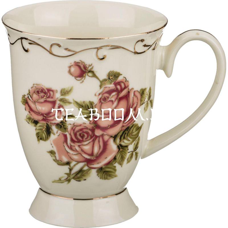 Кружка "Корейская роза" 300 мл. высота=11 см. (Lefard)