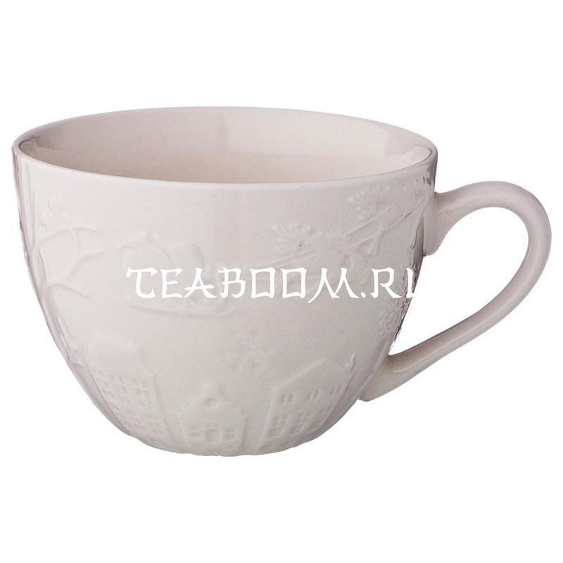 Кружка 500 мл без упаковки белая (Lefard)