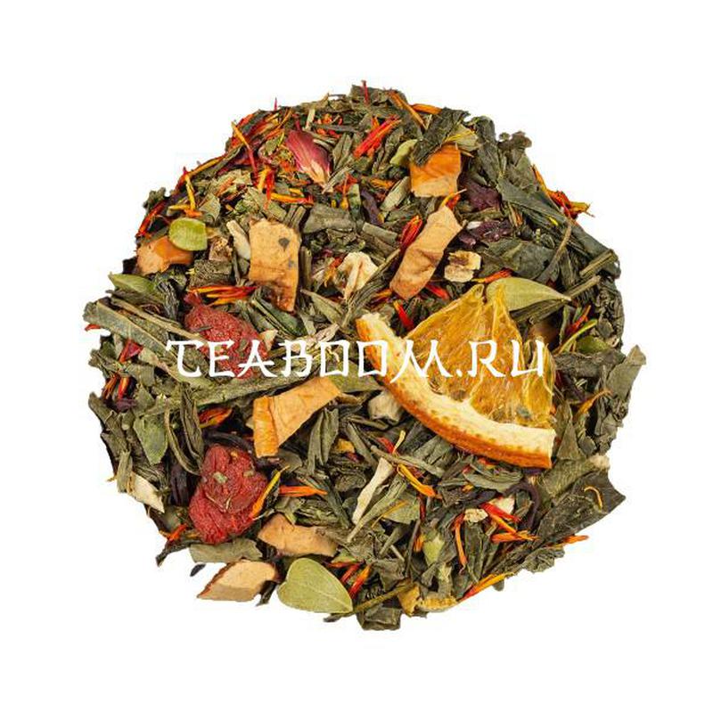 Чай зеленый ароматизированный "Апельсин и Годжи"