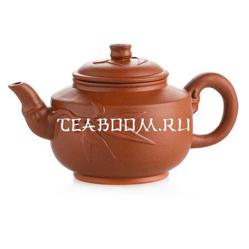 Чайник из глины "Бамбук" 370 мл (коричневый)