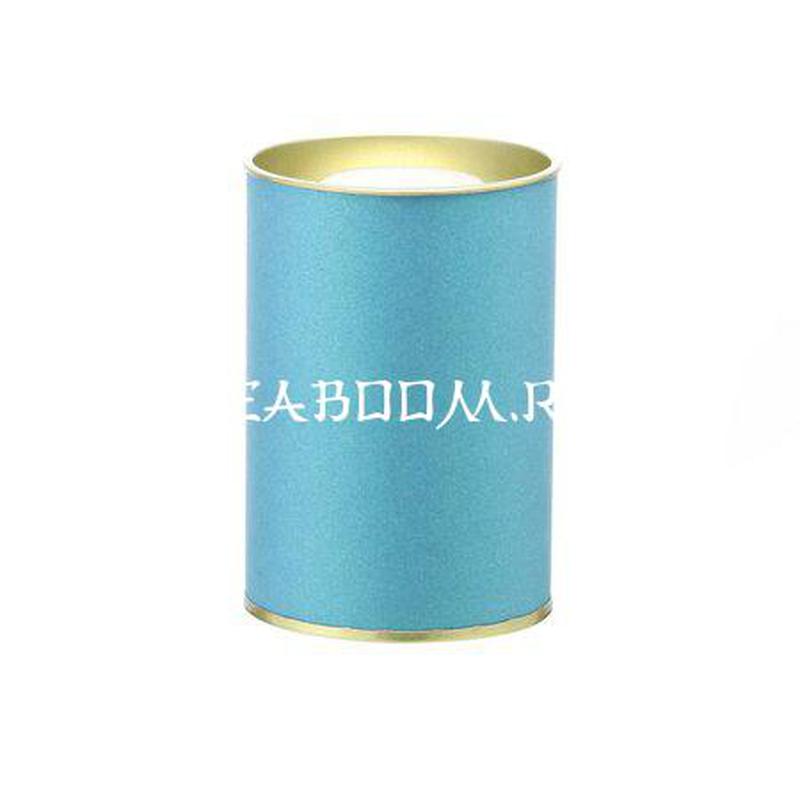 Банка картонная (Тубус) для чая 63*95 (голубой)