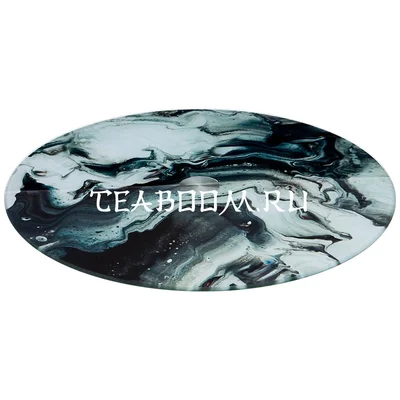 Тортовница вращающаяся "BLACK MARBLE" диаметр=32 см высота=3 см (Agness)