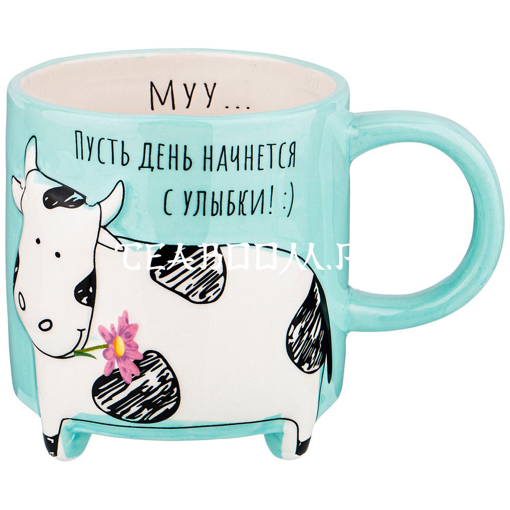 Купить кружку "День с улыбки" 550 мл (Lefard) в Москве по доступной ...