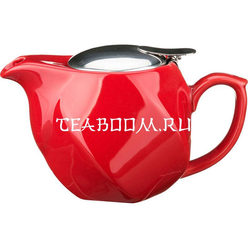 Заварочный чайник 500 мл. красный (Agness)