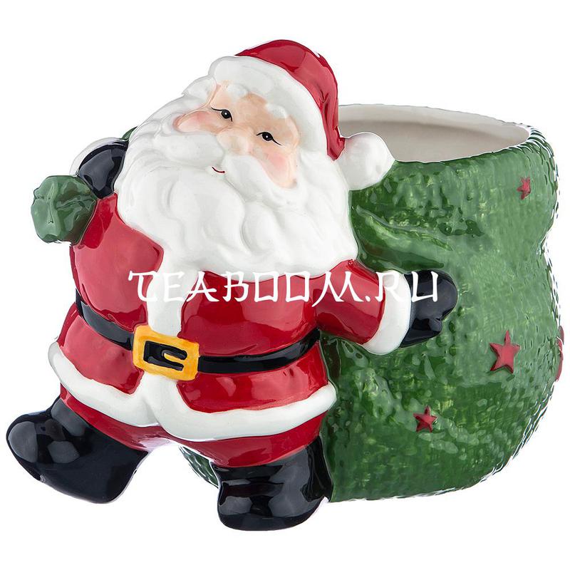 Конфетница "Санта" 18.5*13.5*15.5 см (Lefard)
