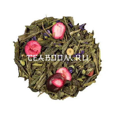 Чай зеленый ароматизированный "Клюквенный морс"