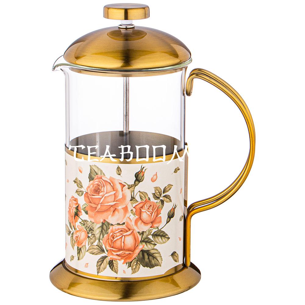 Купить френч-пресс AGNESS "Корейская роза" 600 мл в Москве по доступной ...