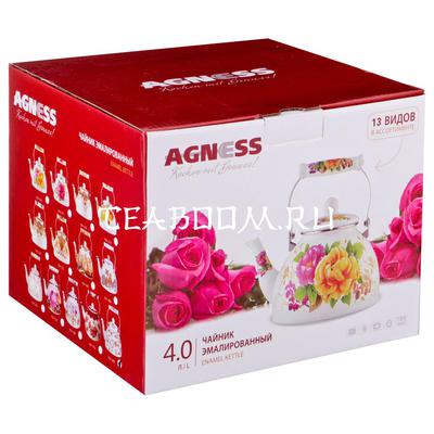 Купить чайник AGNESS эмалированный, 4,0 л. в Москве по доступной цене ...