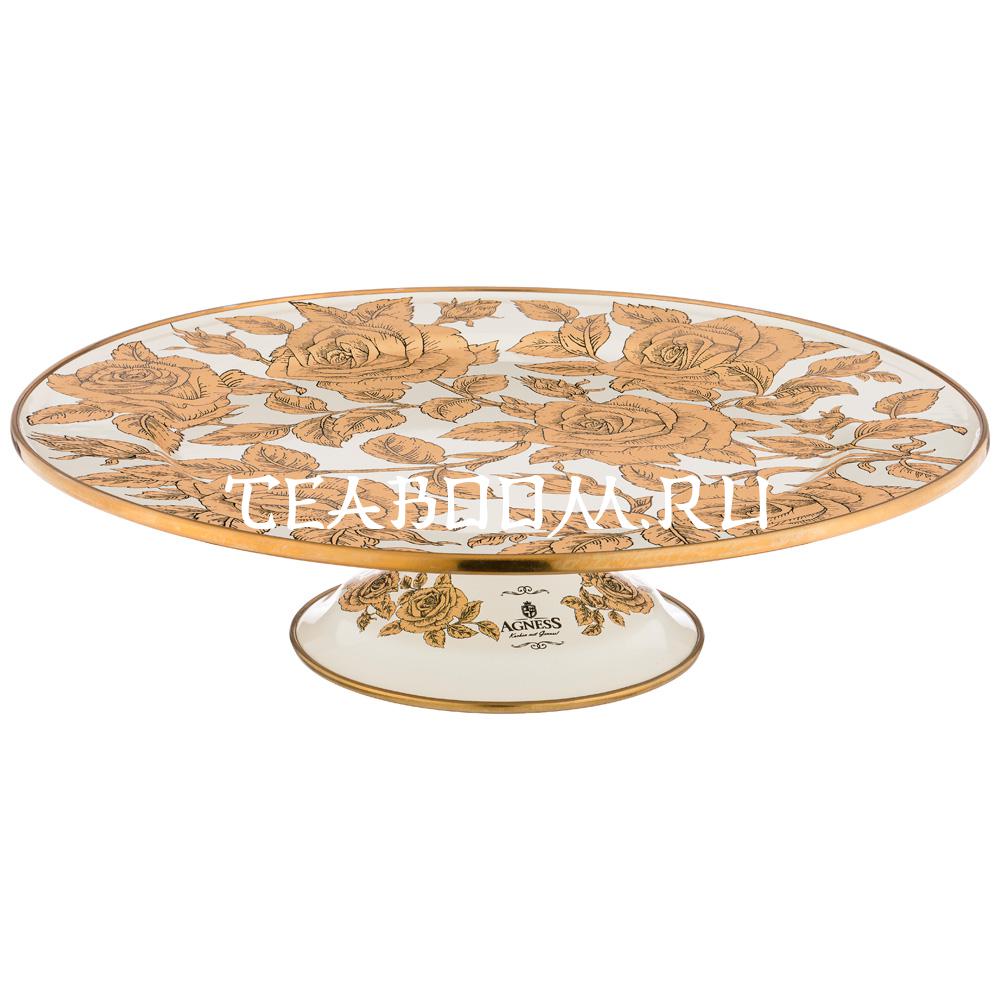 Купить тортовницу AGNESS, серия Ренессанс, диа. 30 см, высота 20 см в ...
