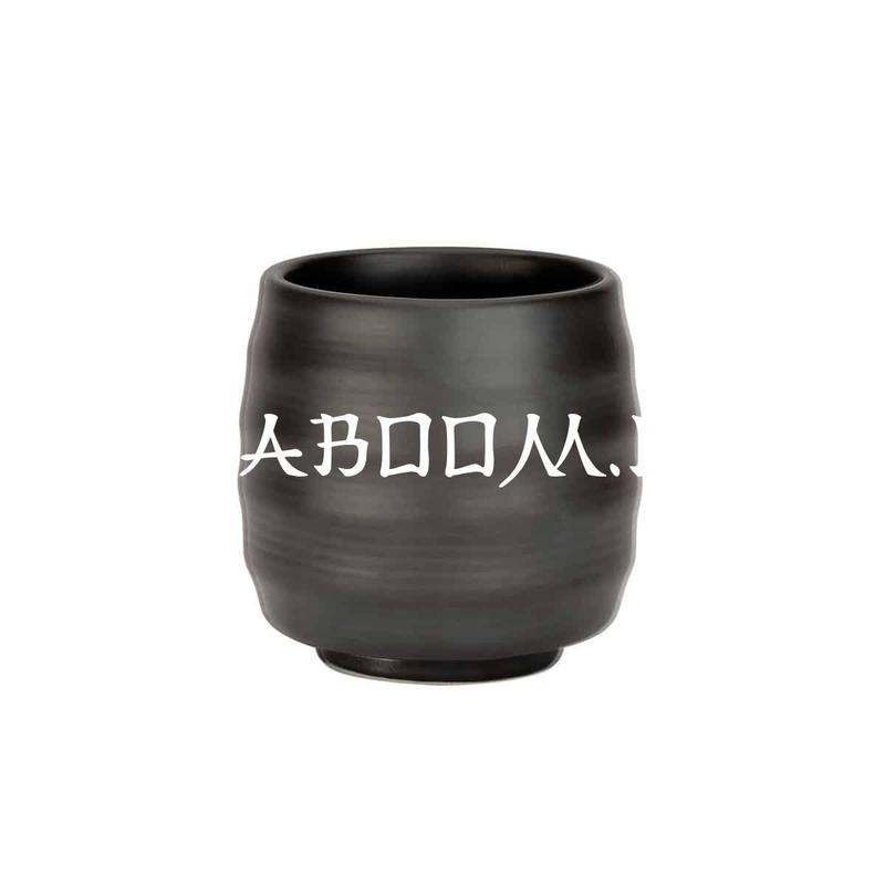 Чашка чайная "Юноми" черная, 140 мл.
