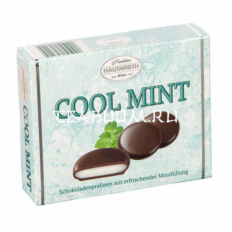 Конфеты с мятной начинкой в темном шоколаде (30%) “Cool Mint”