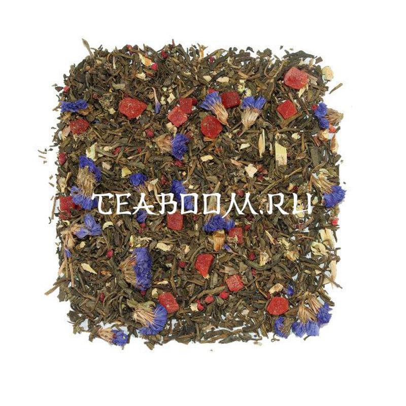 Чай зеленый ароматизированный "Малиновый"