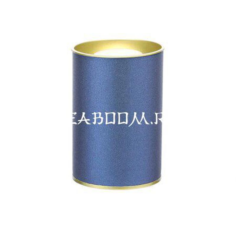 Банка картонная (Тубус) для чая 63*95 (темно-синий)