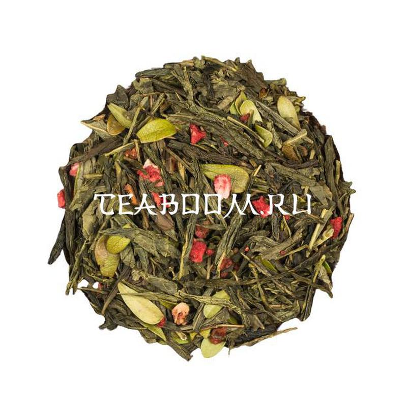 Чай зелёный ароматизированный "Земляника со сливками"