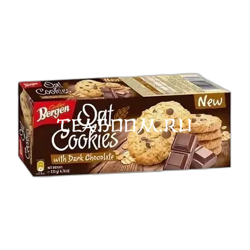 Овсяное печенье Bergen с темным шоколадом